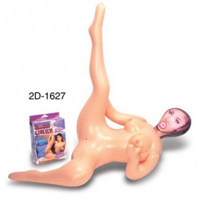 Надувная секс-кукла с задранной вверх ножкой фото 2