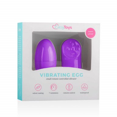 Фиолетовое виброяйцо Vibrating Egg с пультом ДУ фото 5