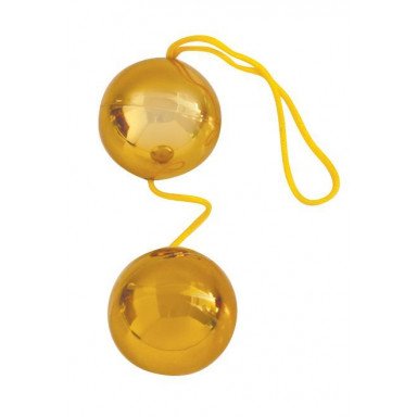 Золотистые вагинальные шарики Balls, фото