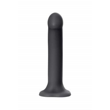 Черный фаллос на присоске Silicone Bendable Dildo XL - 20 см. фото 3
