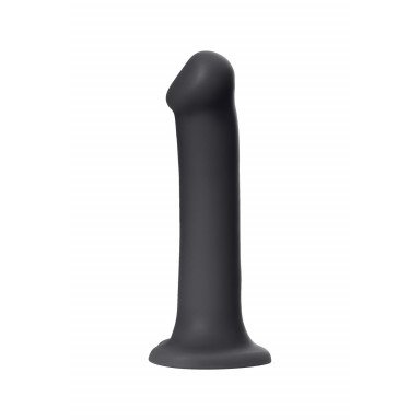 Черный фаллос на присоске Silicone Bendable Dildo XL - 20 см. фото 4