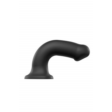 Черный фаллос на присоске Silicone Bendable Dildo XL - 20 см. фото 6