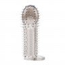 Насадка-удлинитель с кольцом для мошонки Nubby Sleeve - 12 см., фото