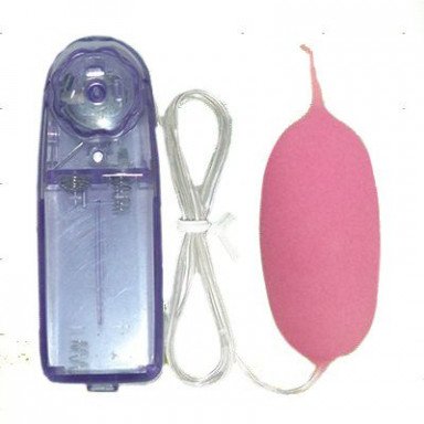 Розовое виброяйцо с пультом управления, фото