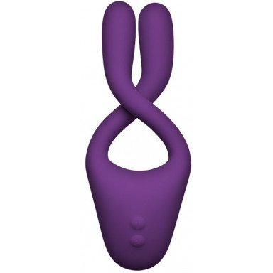 Фиолетовый вибростимулятор Bendable Multi Erogenous Zone Massager with Remote, фото