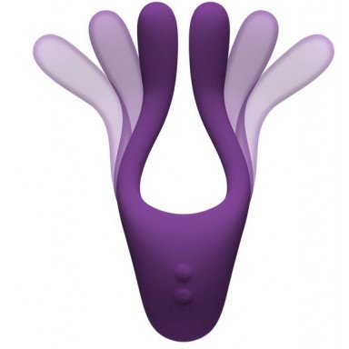 Фиолетовый вибростимулятор Bendable Multi Erogenous Zone Massager with Remote фото 2