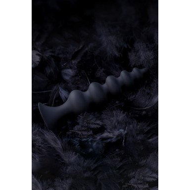 Черная анальная ёлочка Indi - 11,5 см. фото 10