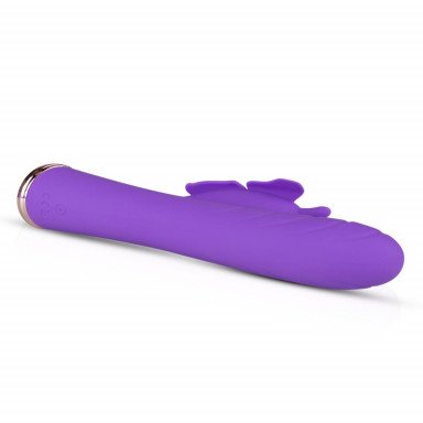 Фиолетовый вибратор-кролик The Princess Butterfly Vibrator - 20,5 см. фото 4