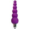 Фиолетовый анальный вибромассажер-елочка - 12 см., фото