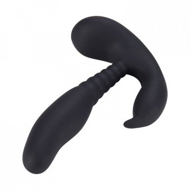 Черный стимулятор простаты Anal Pleasure Dual Vibrating Prostate Stimulator - 13,5 см. фото 2