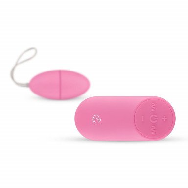 Розовое виброяйцо Vibrating Egg с пультом ДУ фото 3