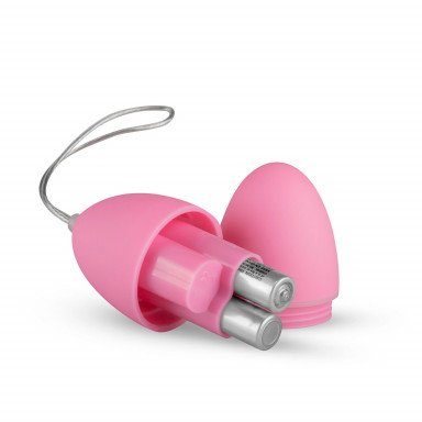 Розовое виброяйцо Vibrating Egg с пультом ДУ фото 4