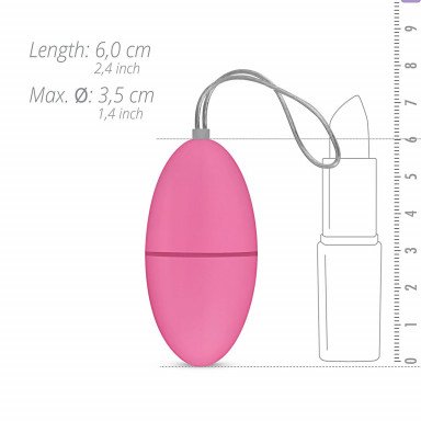 Розовое виброяйцо Vibrating Egg с пультом ДУ фото 5