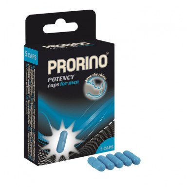 БАД для мужчин ero black line PRORINO Potency Caps for men - 5 капсул, фото