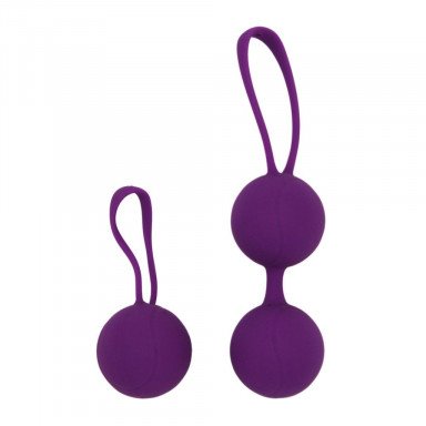 Фиолетовый набор для тренировки вагинальных мышц Kegel Balls, фото