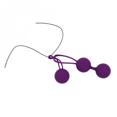 Фиолетовый набор для тренировки вагинальных мышц Kegel Balls фото 2