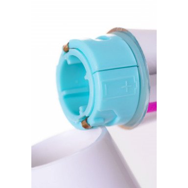 Розовый силиконовый вибратор с клиторальным стимулятором - 20,4 см. фото 10