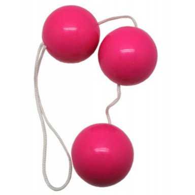 Розовые тройные вагинальные шарики фото 2