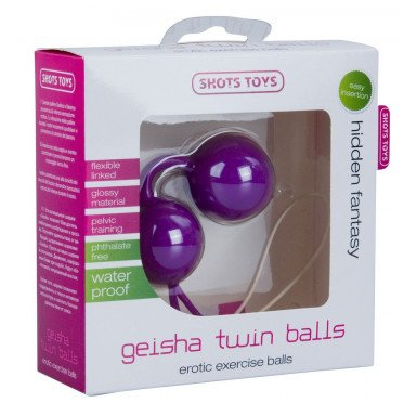 Фиолетовые вагинальные шарики Geisha Purple фото 2