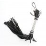 Черная плеть с серебристой ручкой - 44 см., фото