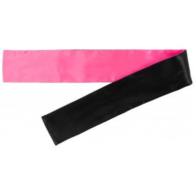 Набор из 5 черно-розовых атласных лент для связывания, фото