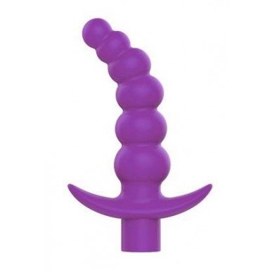 Фиолетовая вибрирующая анальная елочка Sweet Toys - 10,8 см., фото