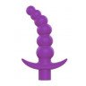 Фиолетовая вибрирующая анальная елочка Sweet Toys - 10,8 см., фото