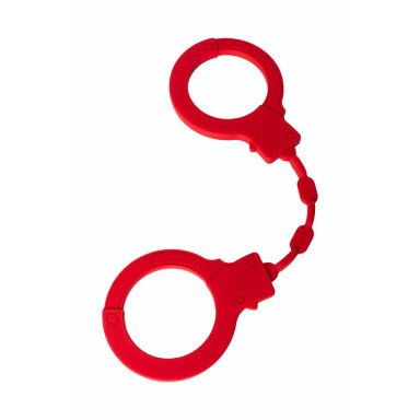 Красные силиконовые наручники Штучки-дрючки, фото