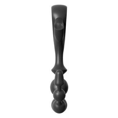 Черная анальная цепочка EZ-Grip Beads - 29,2 см. фото 3
