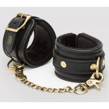 Черные наручники Bound to You Faux Leather Wrist Cuffs, фото