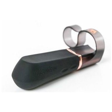 Черный вибромассажер-насадка на пальчик DiGiT - 9 см., фото