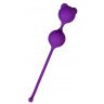 Фиолетовые вагинальные шарики A-Toys с ушками, фото