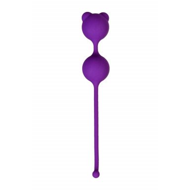Фиолетовые вагинальные шарики A-Toys с ушками фото 2