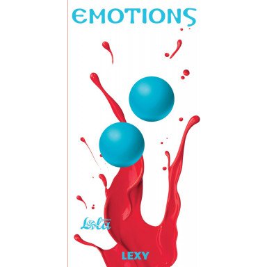 Голубые вагинальные шарики без сцепки Emotions Lexy Medium фото 2