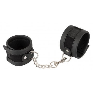 Черные наручники Handcuffs на цепочке, фото
