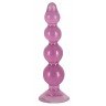 Фиолетовый анальный стимулятор-ёлочка Anal Beads - 13 см., фото