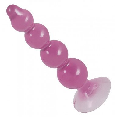 Фиолетовый анальный стимулятор-ёлочка Anal Beads - 13 см. фото 2