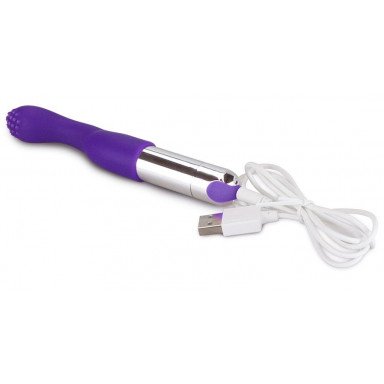 Фиолетовый перезаряжаемый вибратор Rechargeable IJOY Versatile Tickler - 14,5 см. фото 3