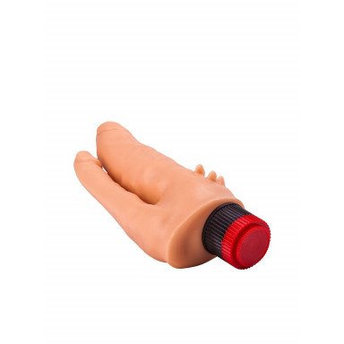 Анально-вагинальный вибромассажёр с шипами для массажа клитора - 17 см. фото 6