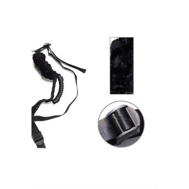 Чёрный бондажный комплект Romfun Sex Harness Bondage на сбруе фото 3