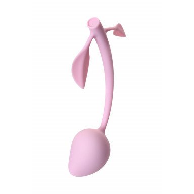 Розовый силиконовый вагинальный шарик с лепесточками фото 5