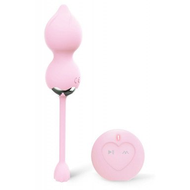 Розовые вагинальные шарики LOTUS с пультом ДУ, фото
