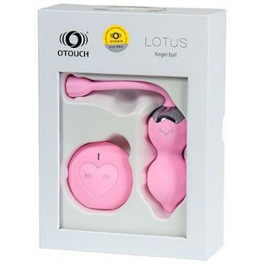 Розовые вагинальные шарики LOTUS с пультом ДУ фото 2