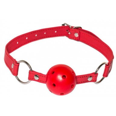 Красный кляп-шарик Firecracker, фото