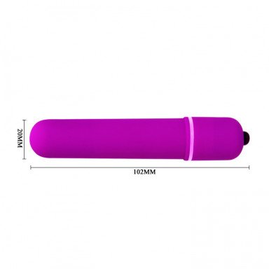 Фиолетовая вытянутая вибропуля Baile Magic x10 - 10,2 см. фото 3