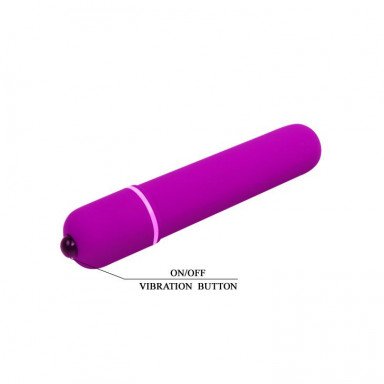 Фиолетовая вытянутая вибропуля Baile Magic x10 - 10,2 см. фото 4