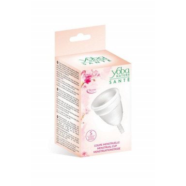 Белая менструальная чаша Yoba Nature Coupe - размер S фото 2