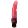 Розовый гелевый виброфаллос - 17,5 см., фото