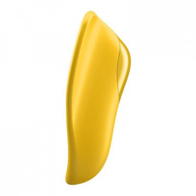 Желтый унисекс вибратор на палец High Fly фото 4