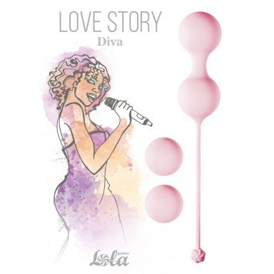 Набор розовых вагинальных шариков Love Story Diva фото 6